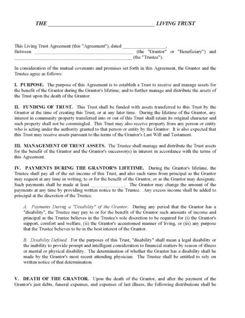 Free Printable Illinois Trust Forms PDF & Word