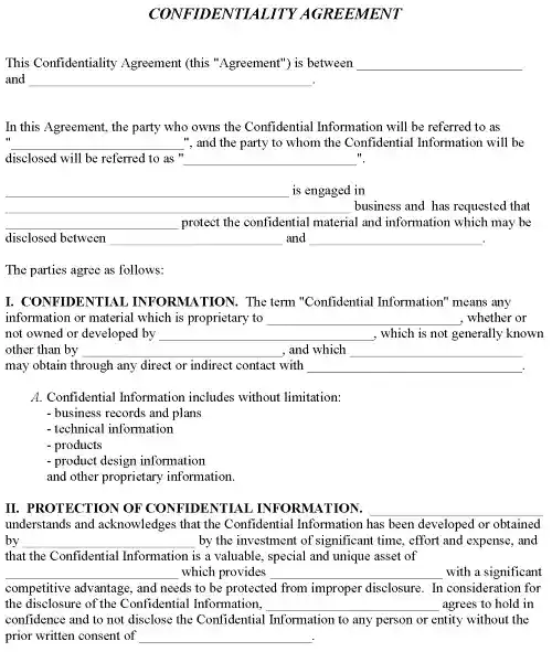 free hawaii confidentiality agreement pdf word free printable legal forms