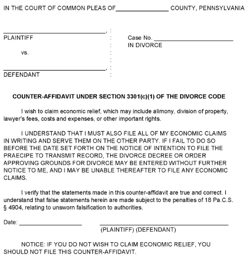 free-pennsylvania-divorce-3301-c-1-counter-affidavit-pdf-free-printable-legal-forms