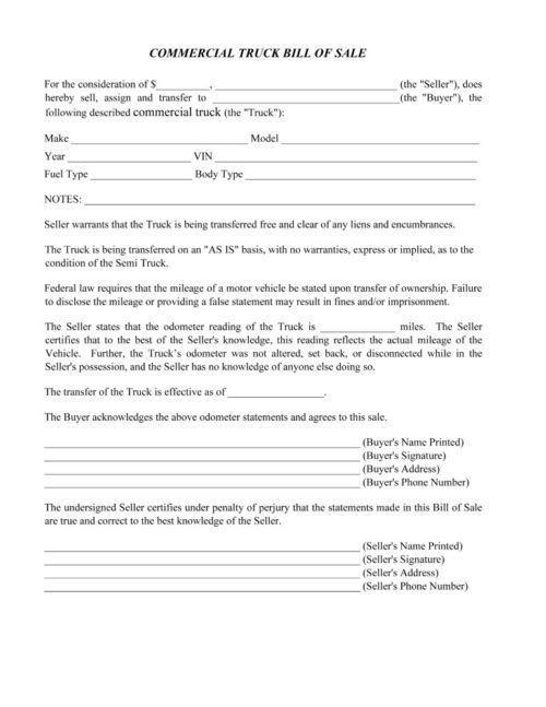 free-commercial-truck-bill-of-sale-pdf-free-printable-legal-forms